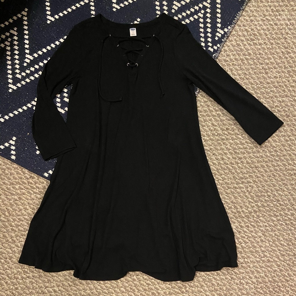 Lace-up Swing Dress from Old Navy